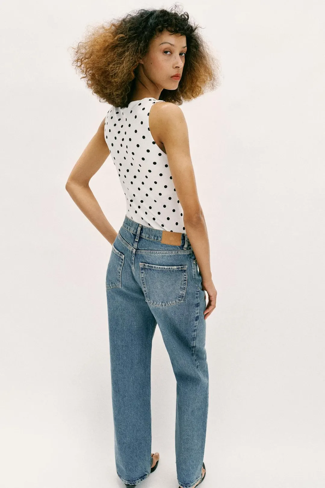 Футболка из полиамида с широкими бретелями, Zara