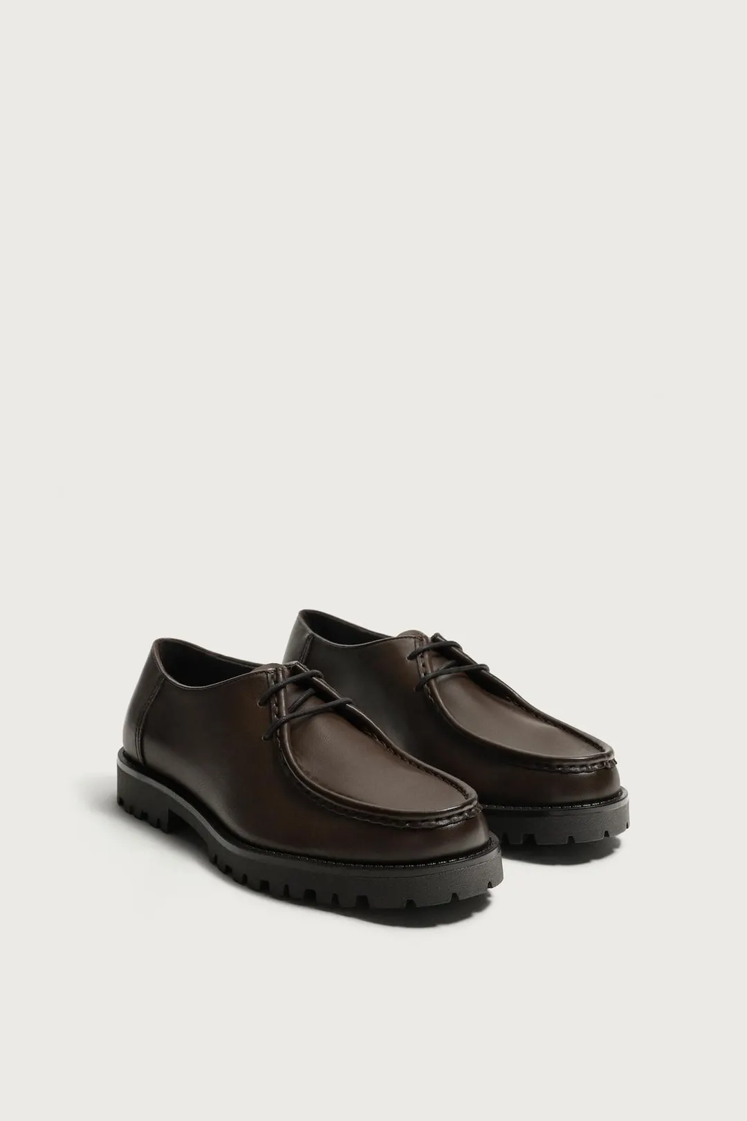 Мокасины на тракторной подошве, Zara