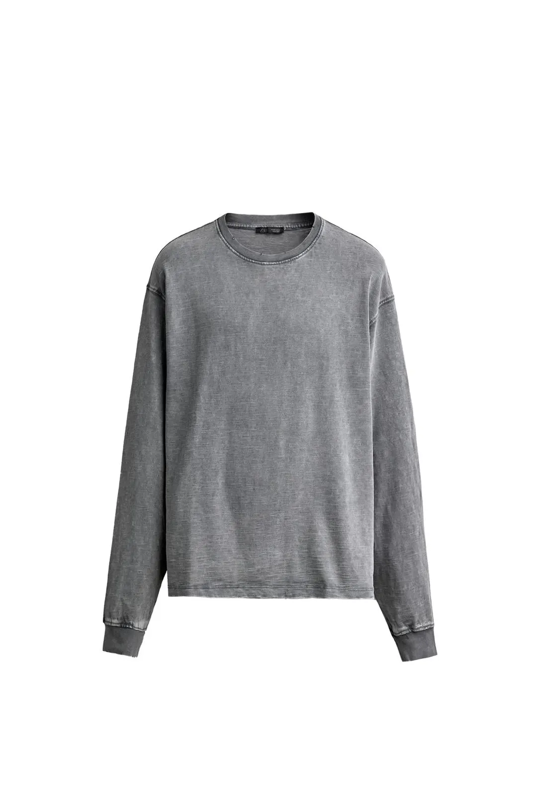 Футболка вареная из меланжевого трикотажа relaxed fit, Zara