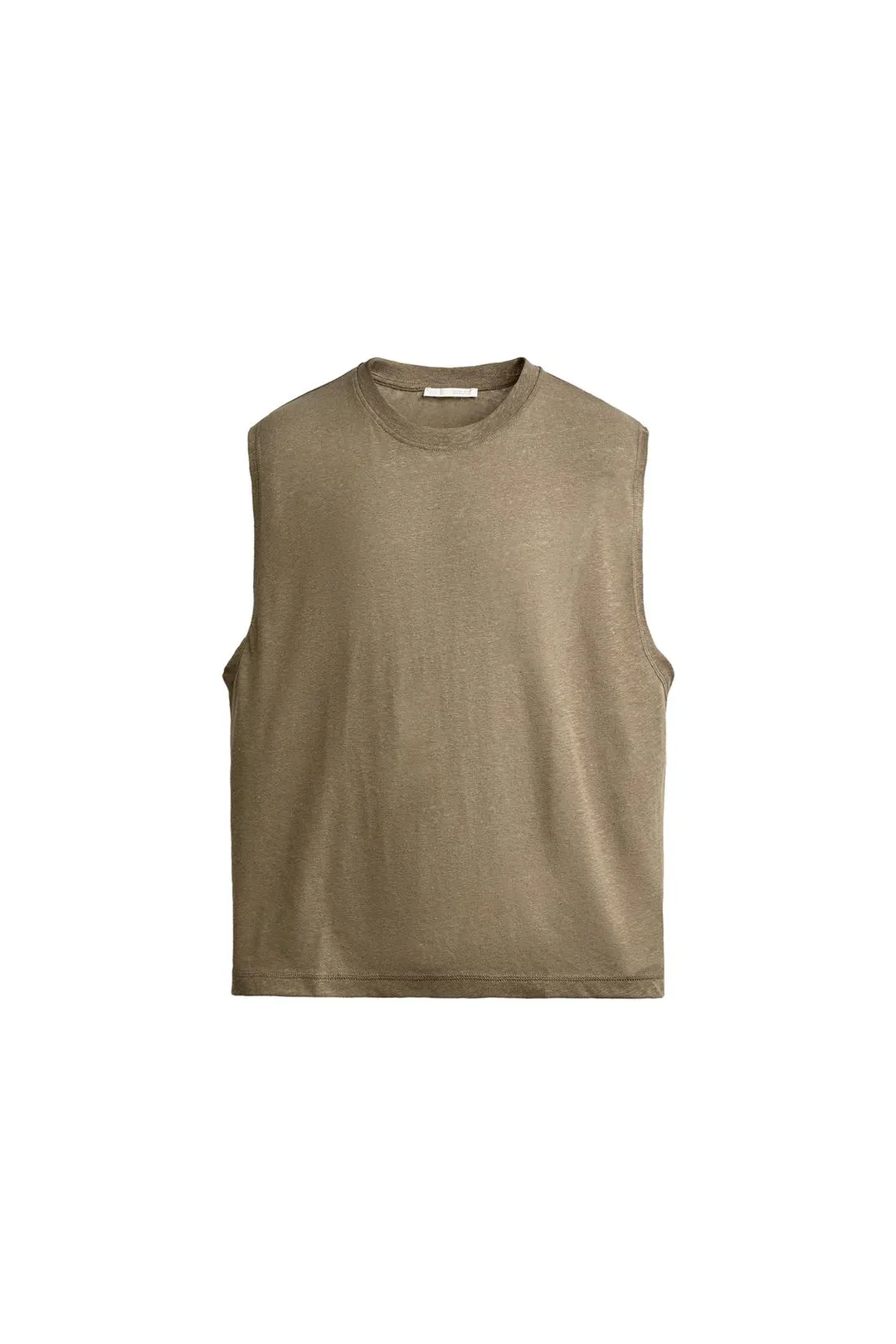 Майка свободного кроя из хлопка и льна, Zara