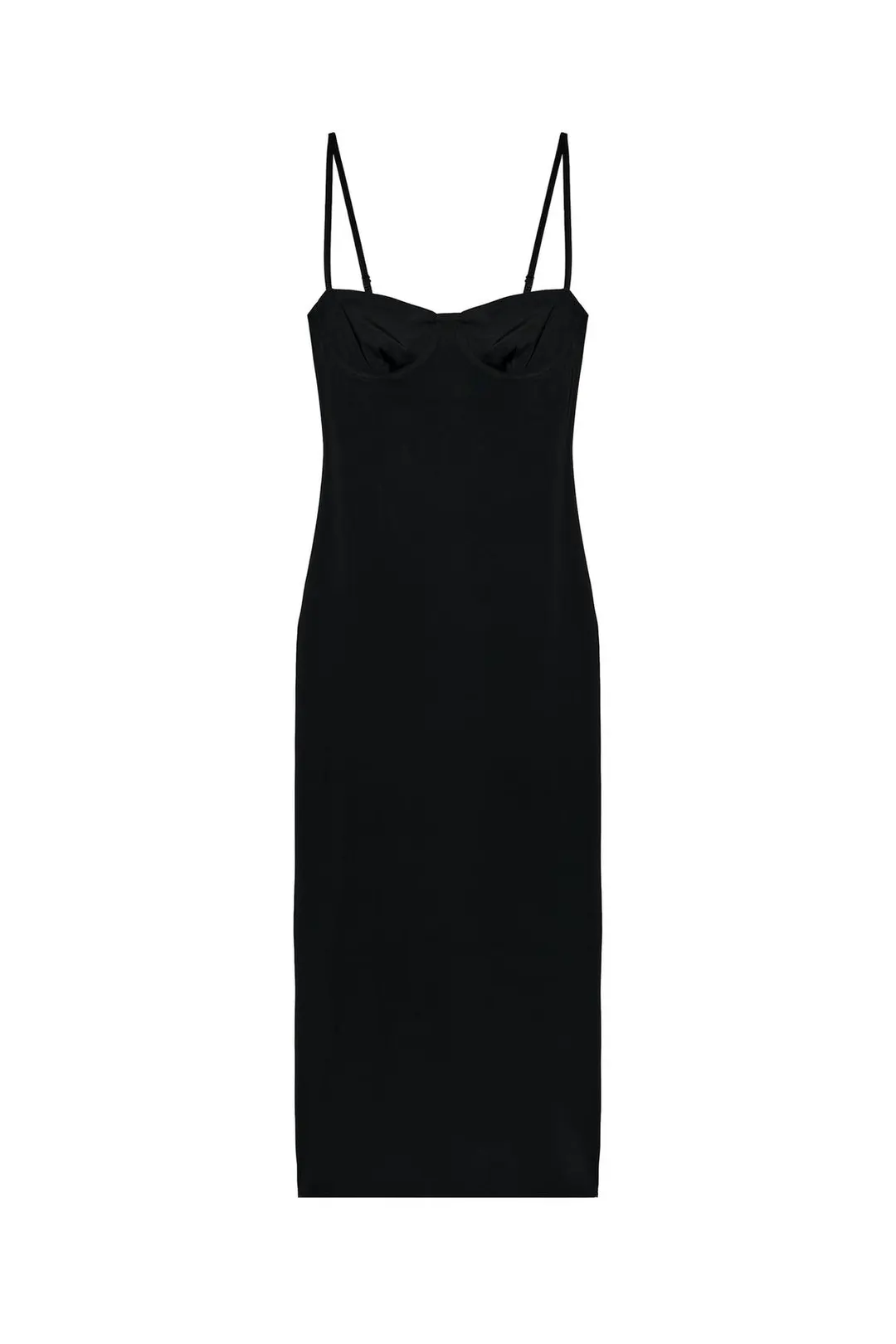 Платье миди из полиамида, Zara