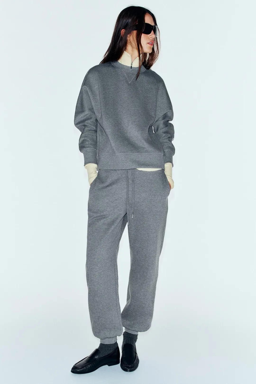 Базовый плюшевый свитшот, Zara