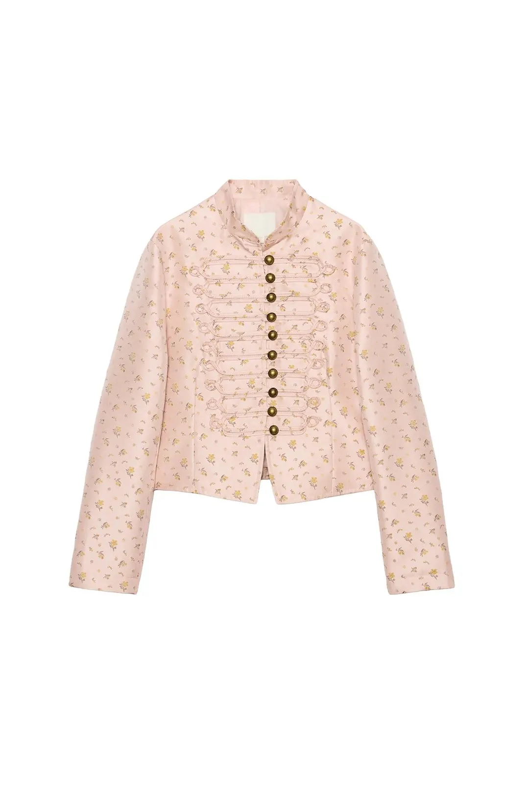 Приталенный жакет с цветочным принтом, Zara