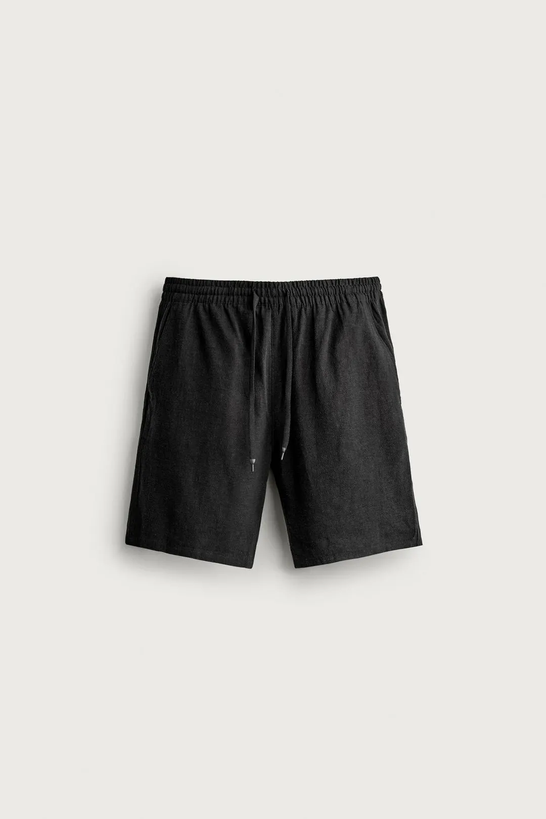 Бермуды свободного кроя из вискозы и льна, Zara