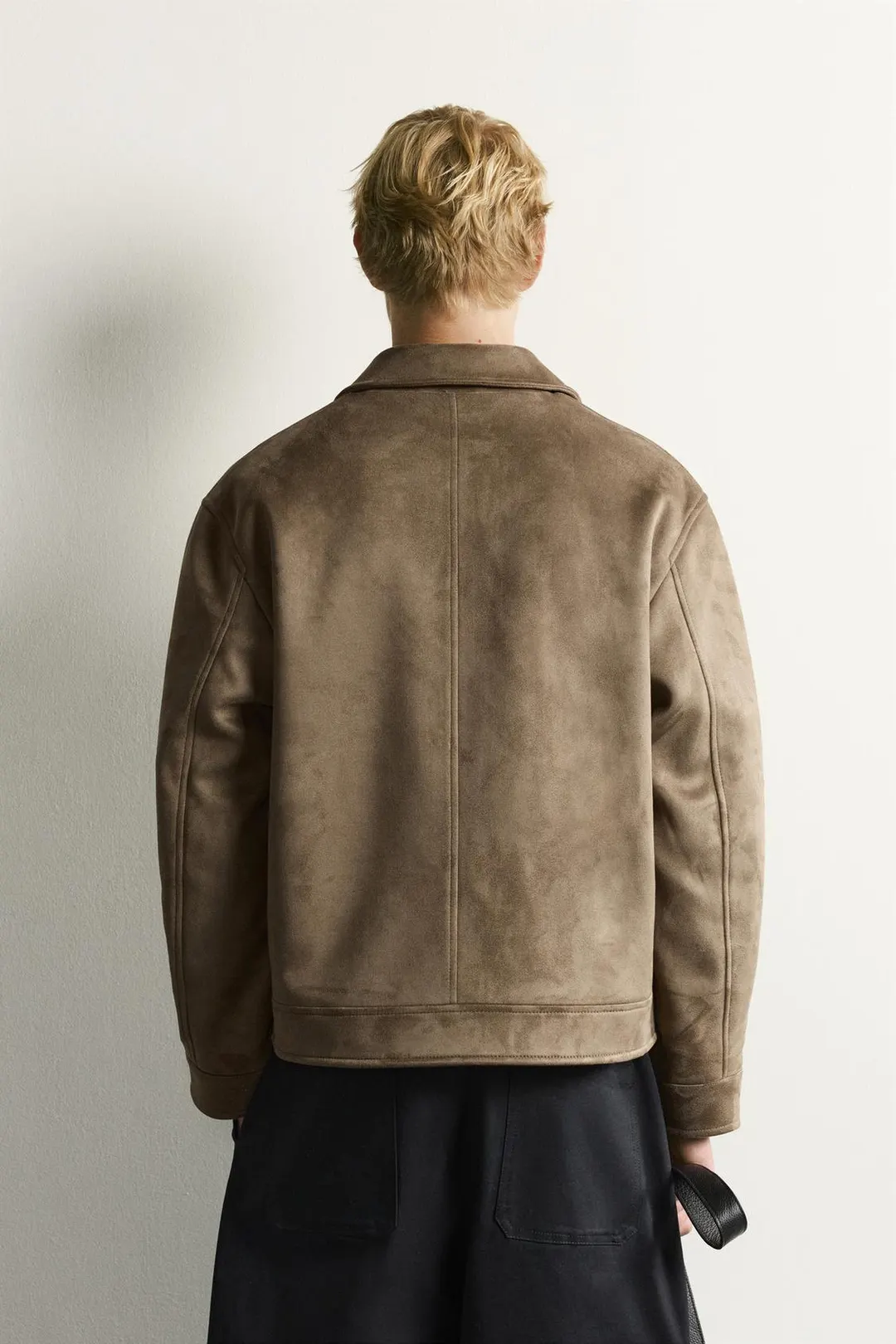 Куртка прямого кроя из искусственной замши, Zara