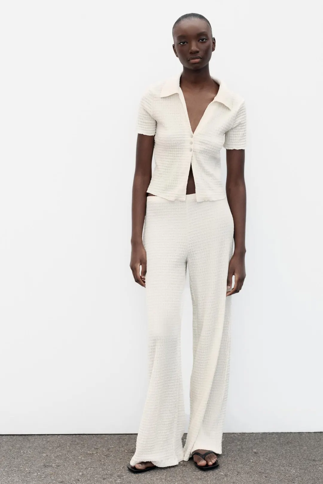 Топ укороченный фактурный, Zara