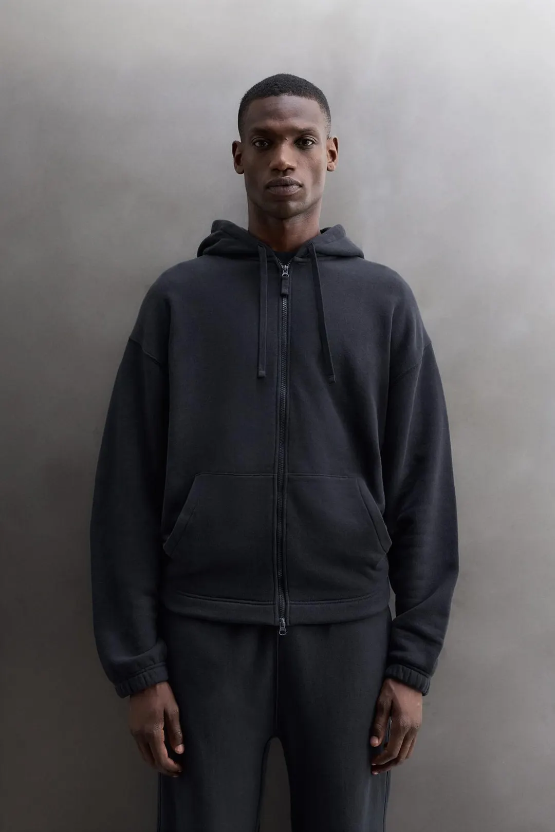 Худи из хлопка на молнии, Zara