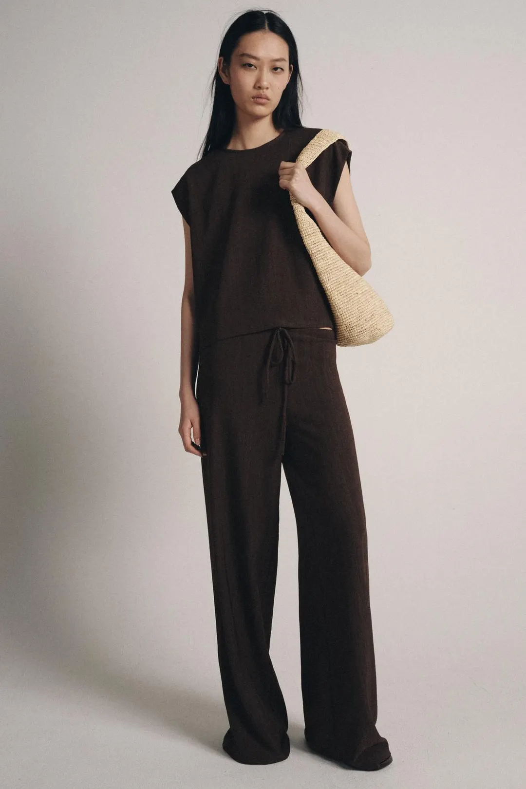 Фактурный топ без рукавов, Zara