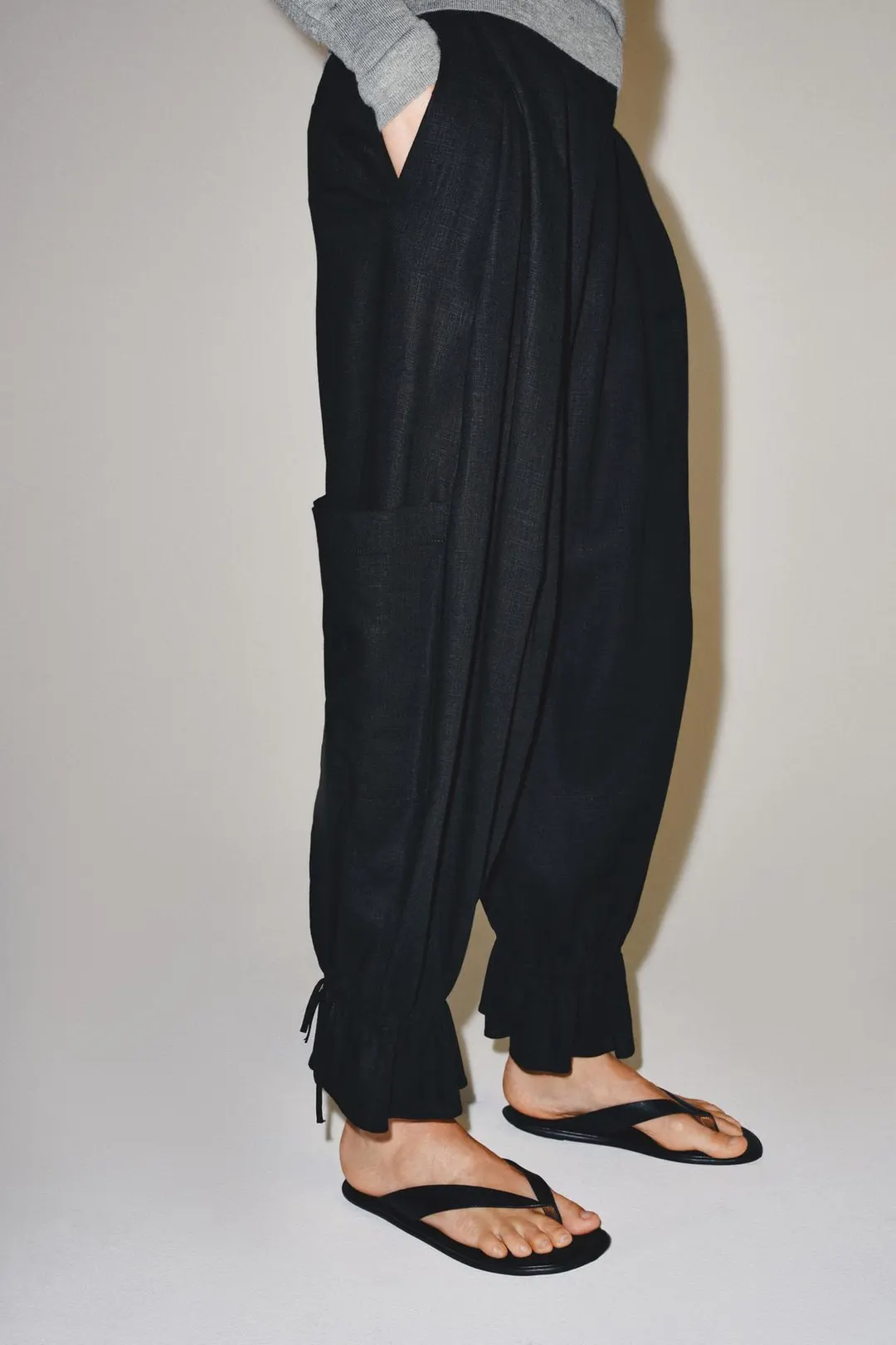 Брюки-шаровары ZW Collection с завязками, Zara