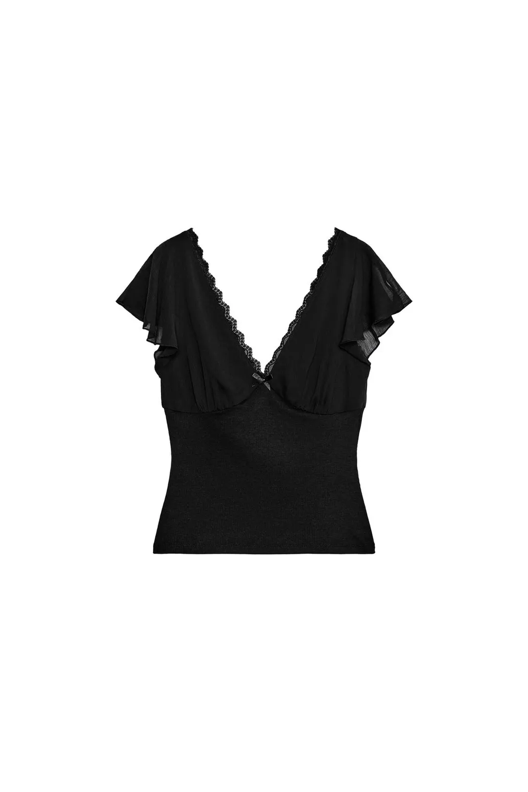 Топ с кружевом в тон, Zara