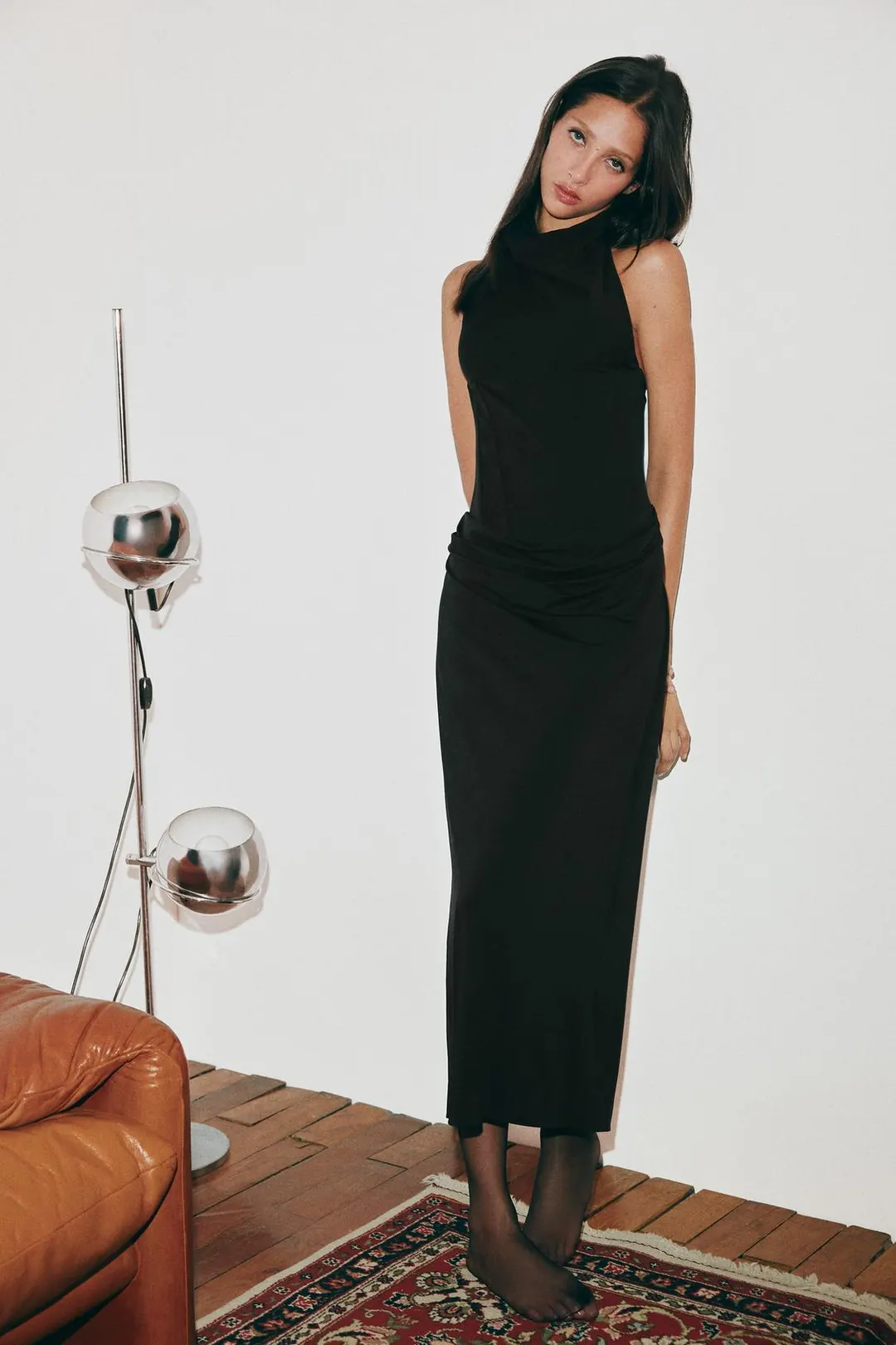Платье-корсет с воротником халтер, Zara