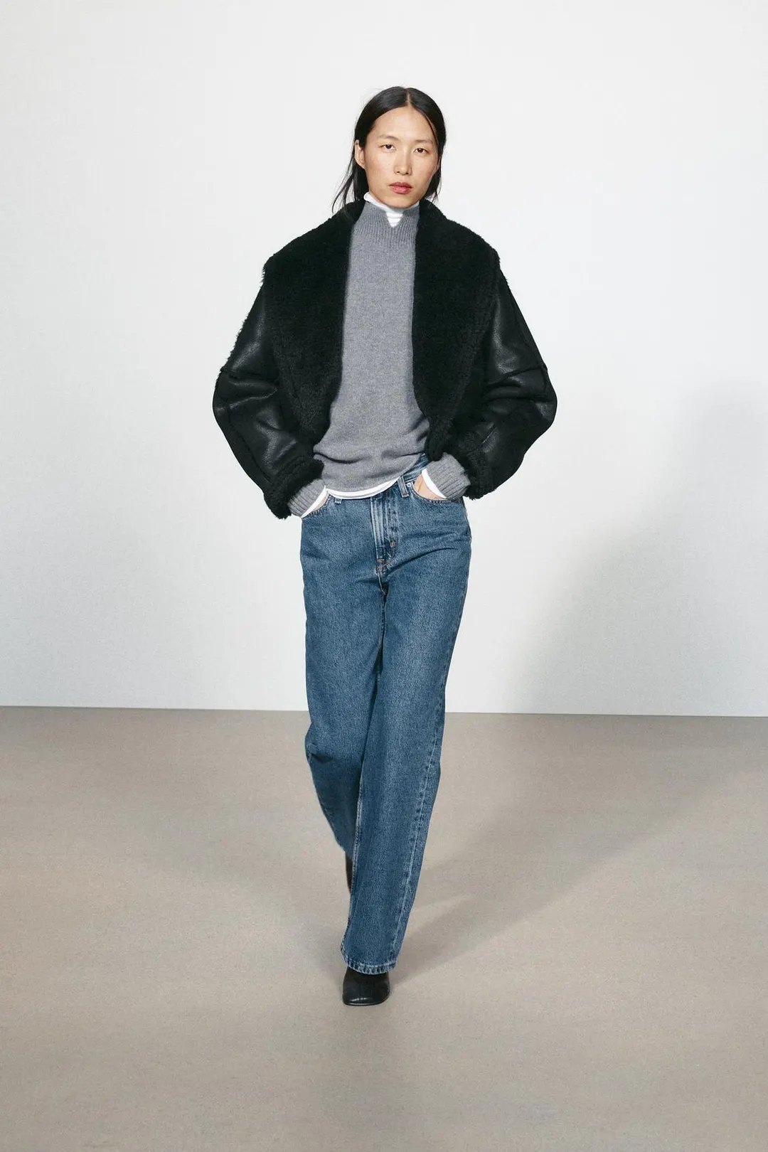 Куртка из искусственного меха ZW Collection, Zara