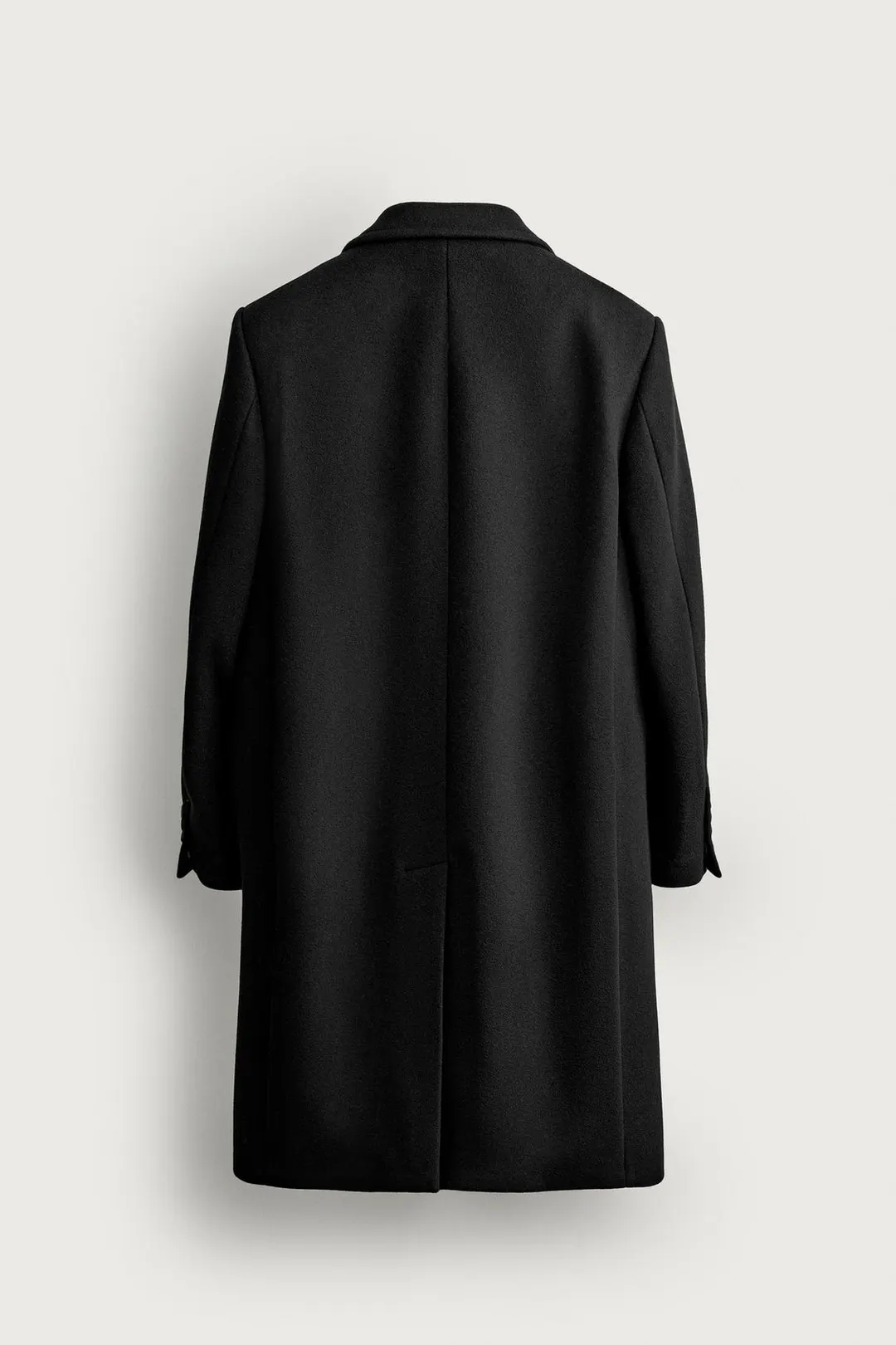 Пальто двубортное из смесовой шерсти MANTECO®, Zara