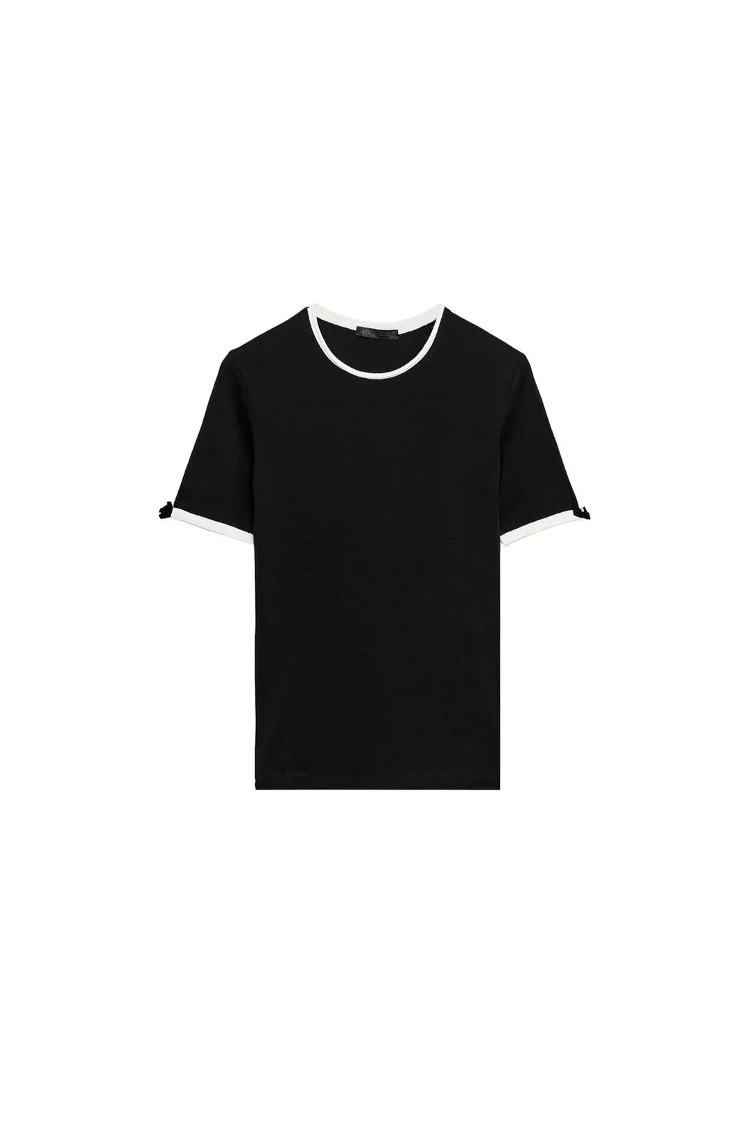 Футболка с контрастными бантами, Zara