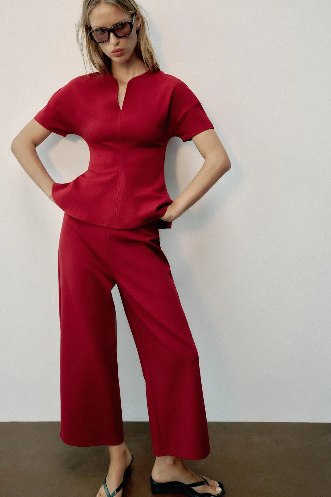 Брюки широкого кроя, Zara