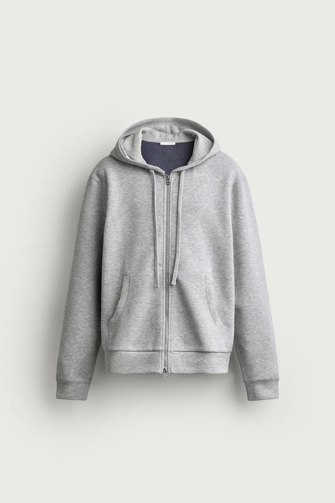 Худи из контрастного пике, Zara