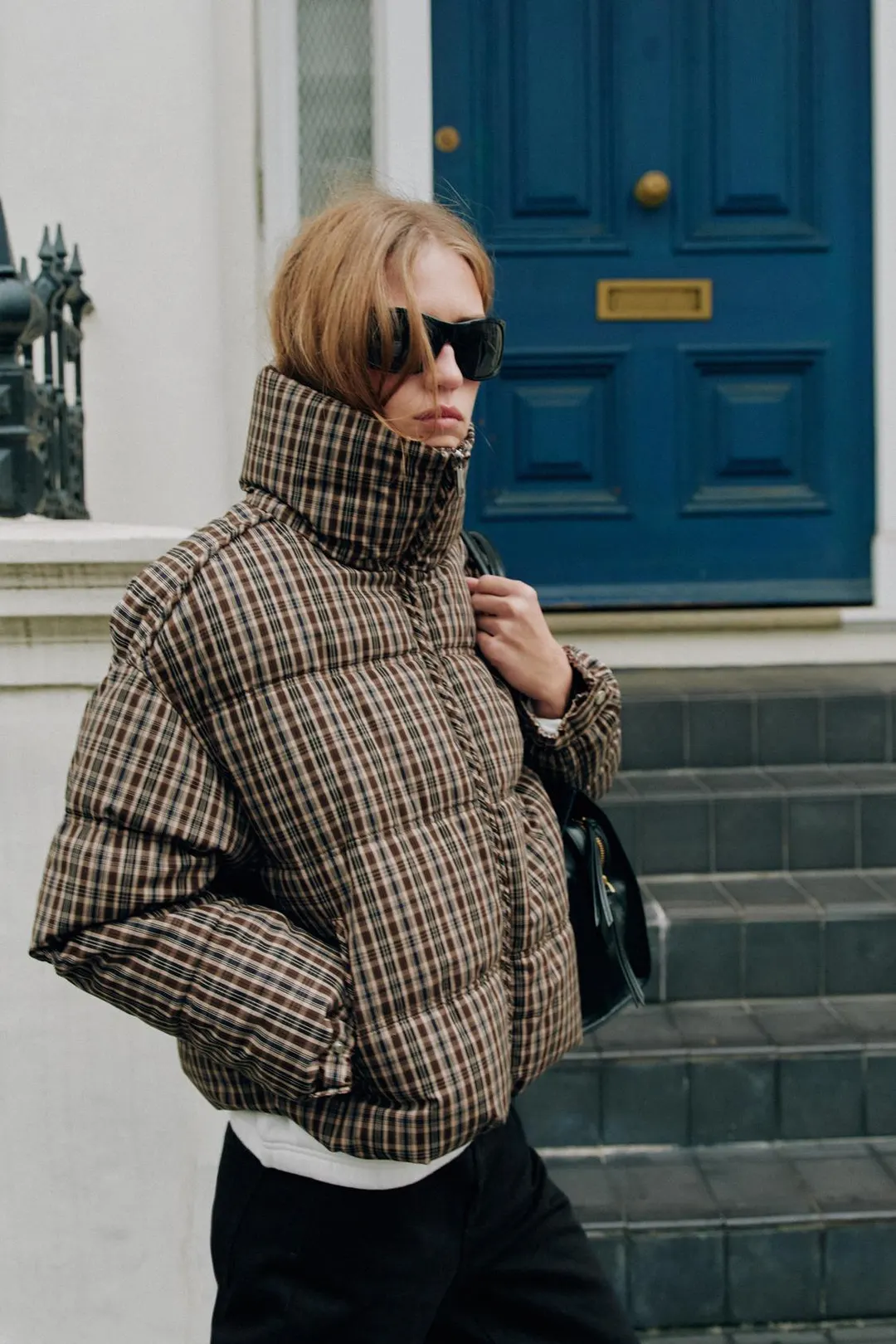 Утепленный анорак в клетку, Zara