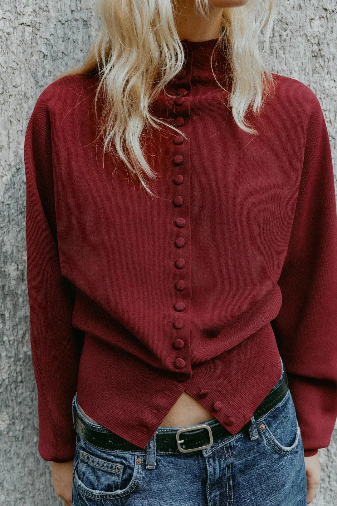 Кардиган с обтяжной пуговицей, Zara