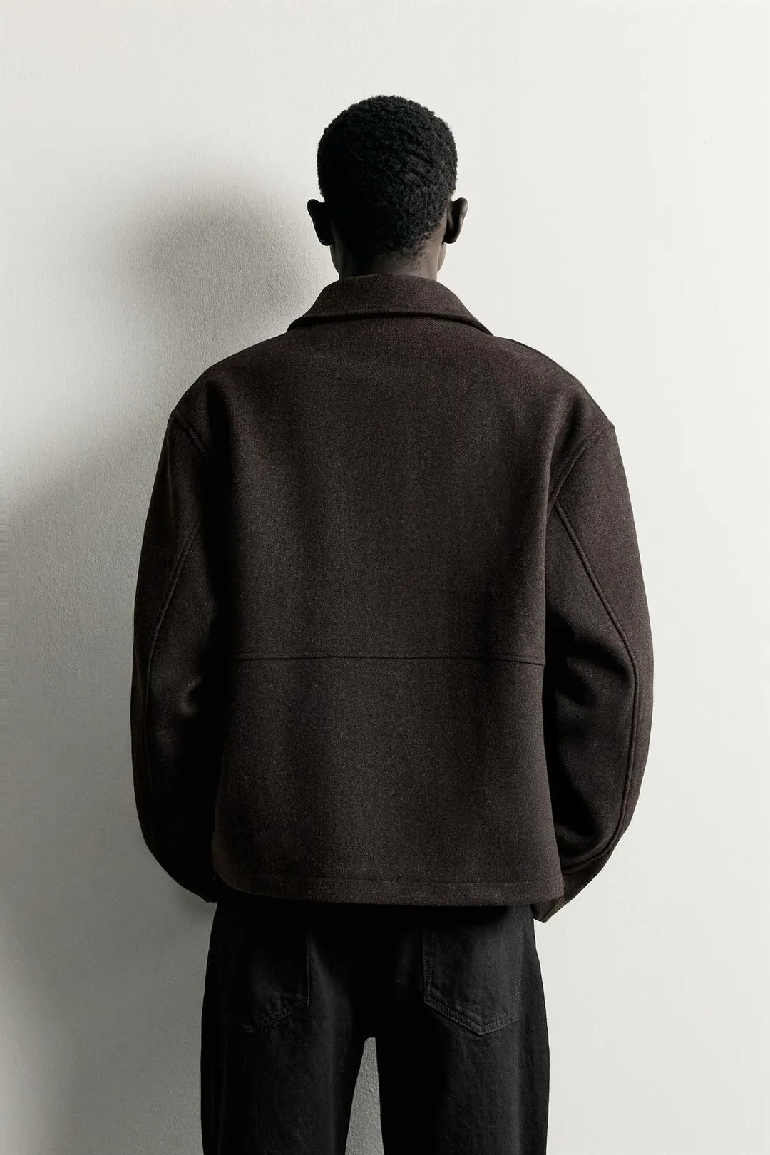Куртка прямого кроя из смесовой шерсти, Zara