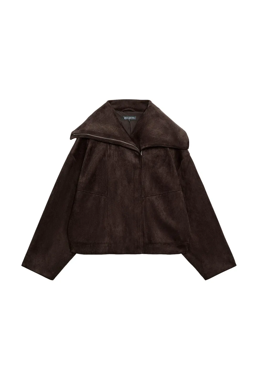 Бомбер с широким воротником, Zara