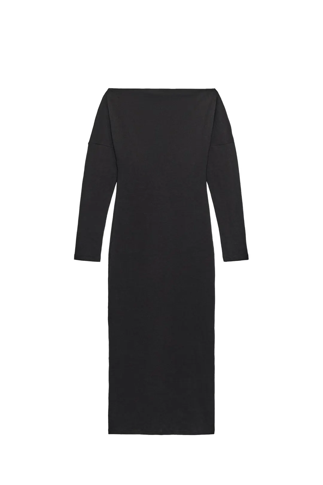 Платье миди с асимметричным вырезом, Zara