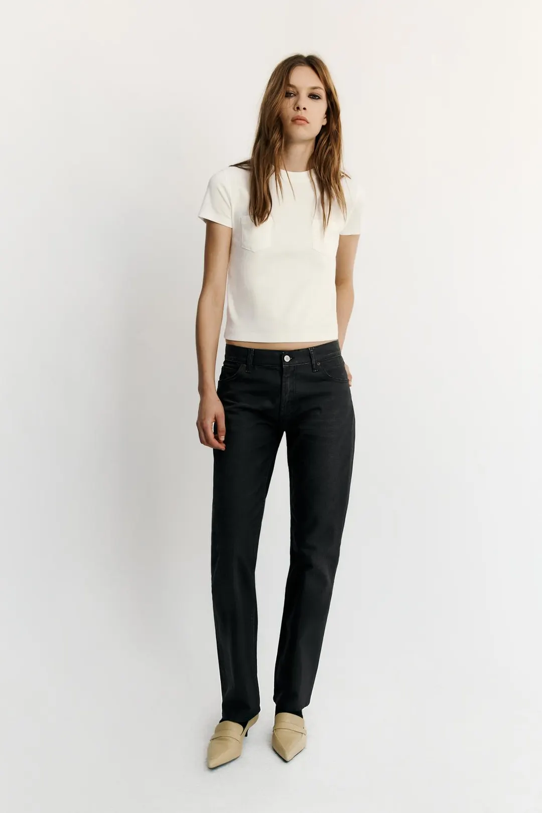 Футболка с круглым вырезом, Zara