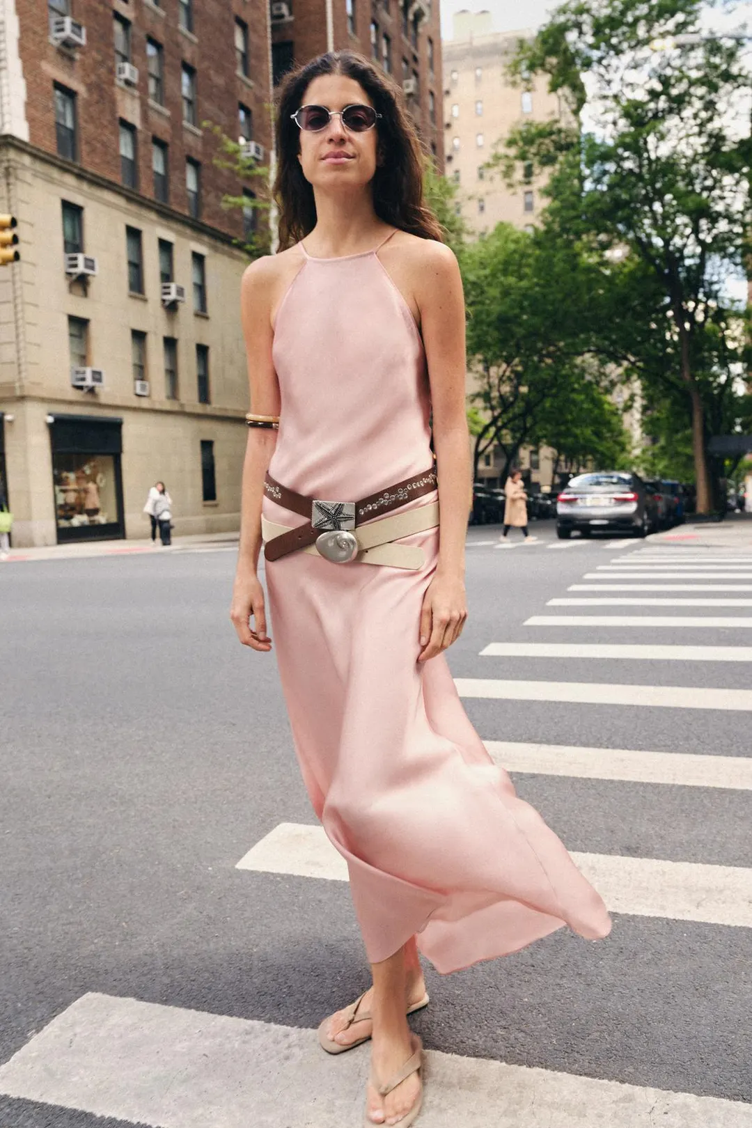 Ремень из 100% кожи с морской звездой, Zara