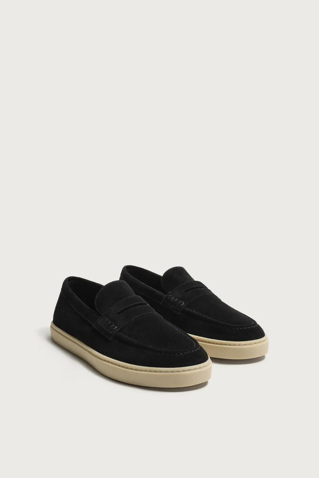 Повседневные кожаные лоферы, Zara