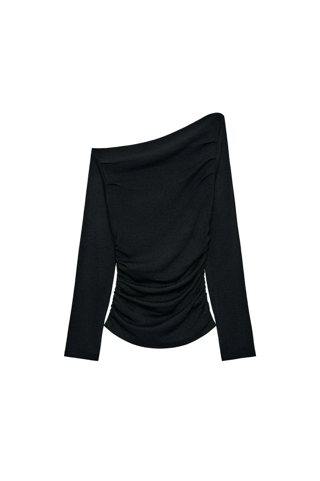 Асимметричный топ с драпировкой, Zara