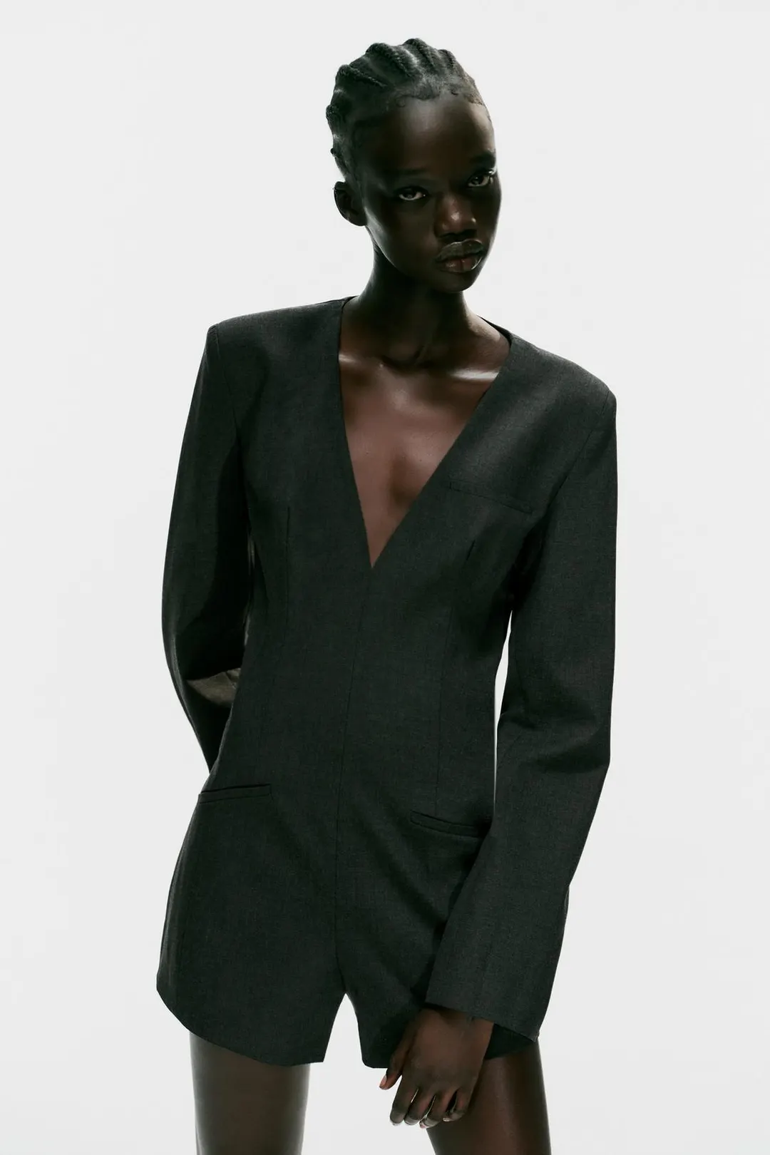 Комбинезон-шорты с подплечниками, Zara
