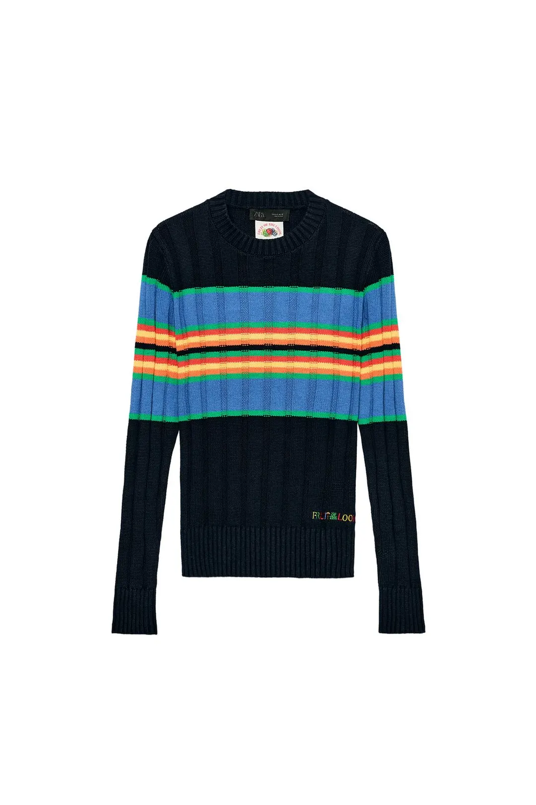 Полосатый вязаный свитер Fruit of the Loom™, Zara