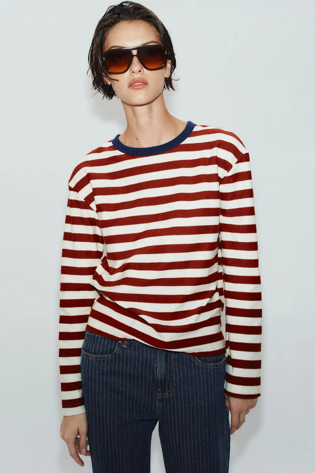 Футболка в широкую полоску, Zara