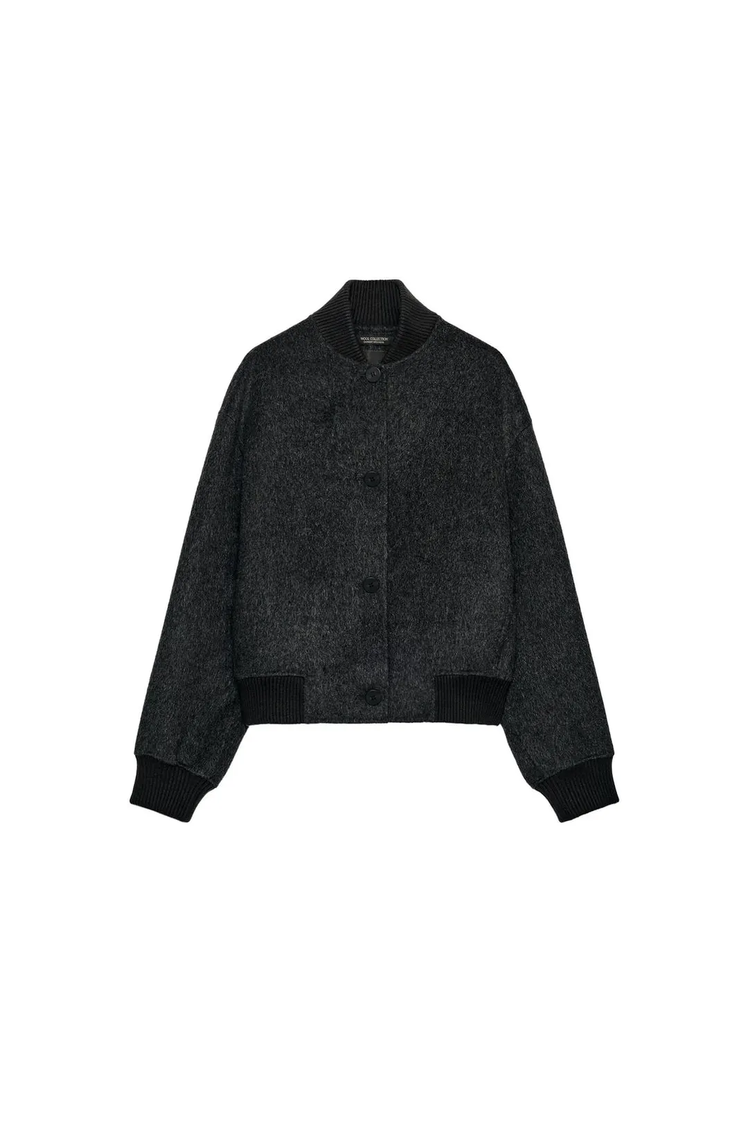 Бомбер из смесовой шерсти ZW Collection, Zara