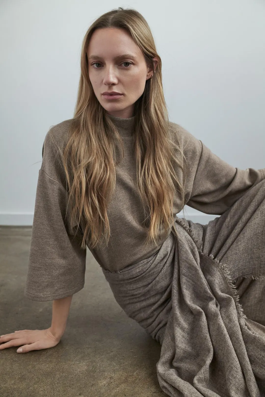 Футболка из пике с высоким воротником, Zara