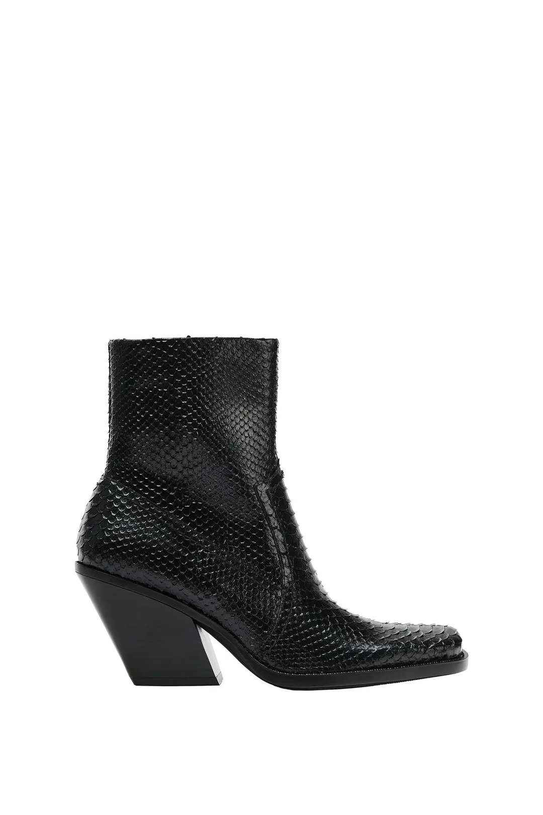 Фактурные ковбойские ботильоны, Zara