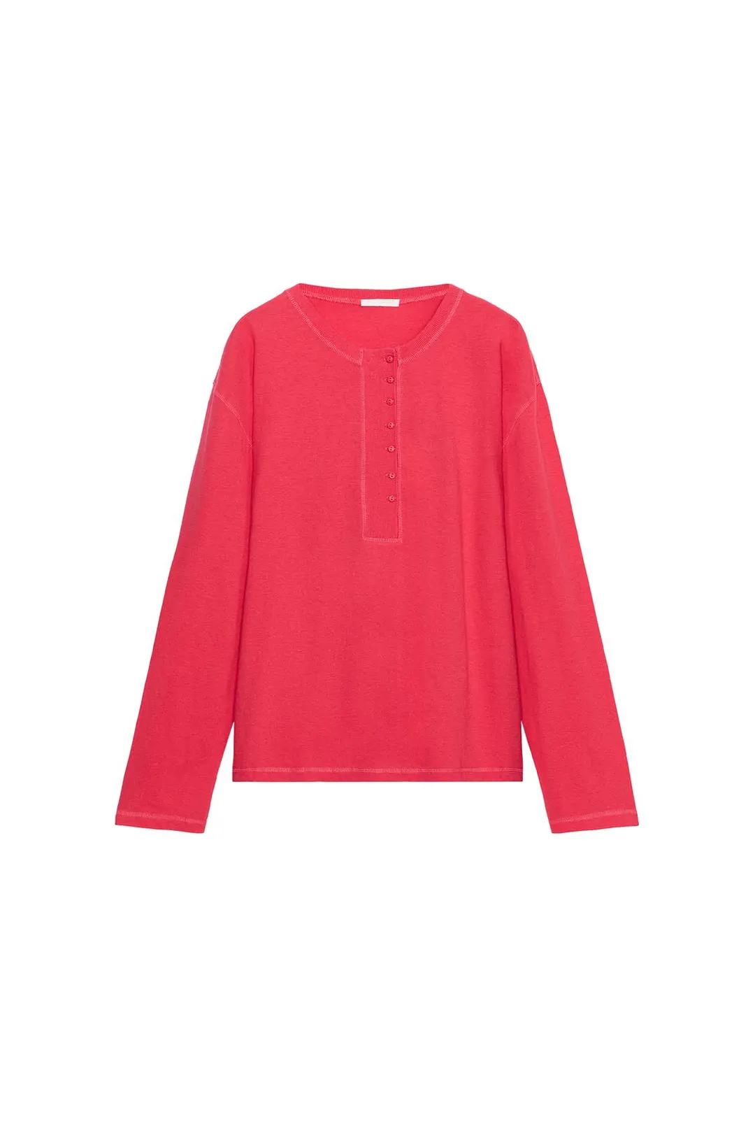 Футболка хенли из смесового льна, Zara