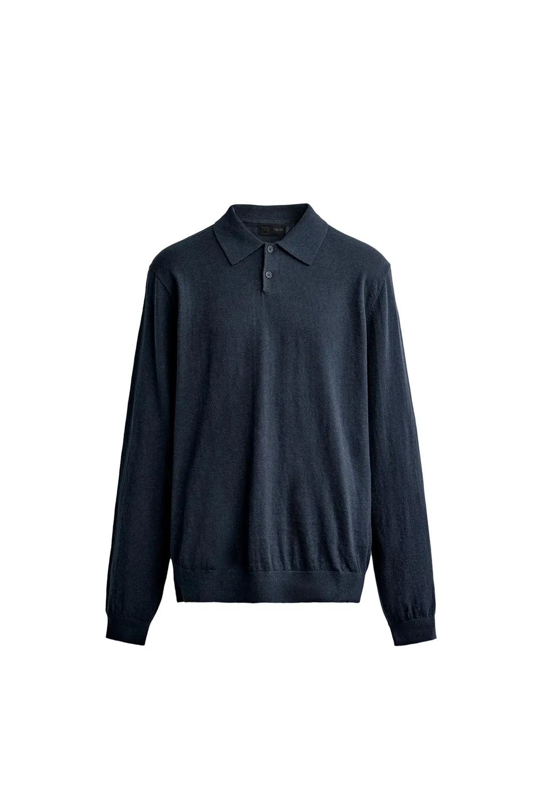 Вязаная футболка поло из хлопка и кашемира, Zara