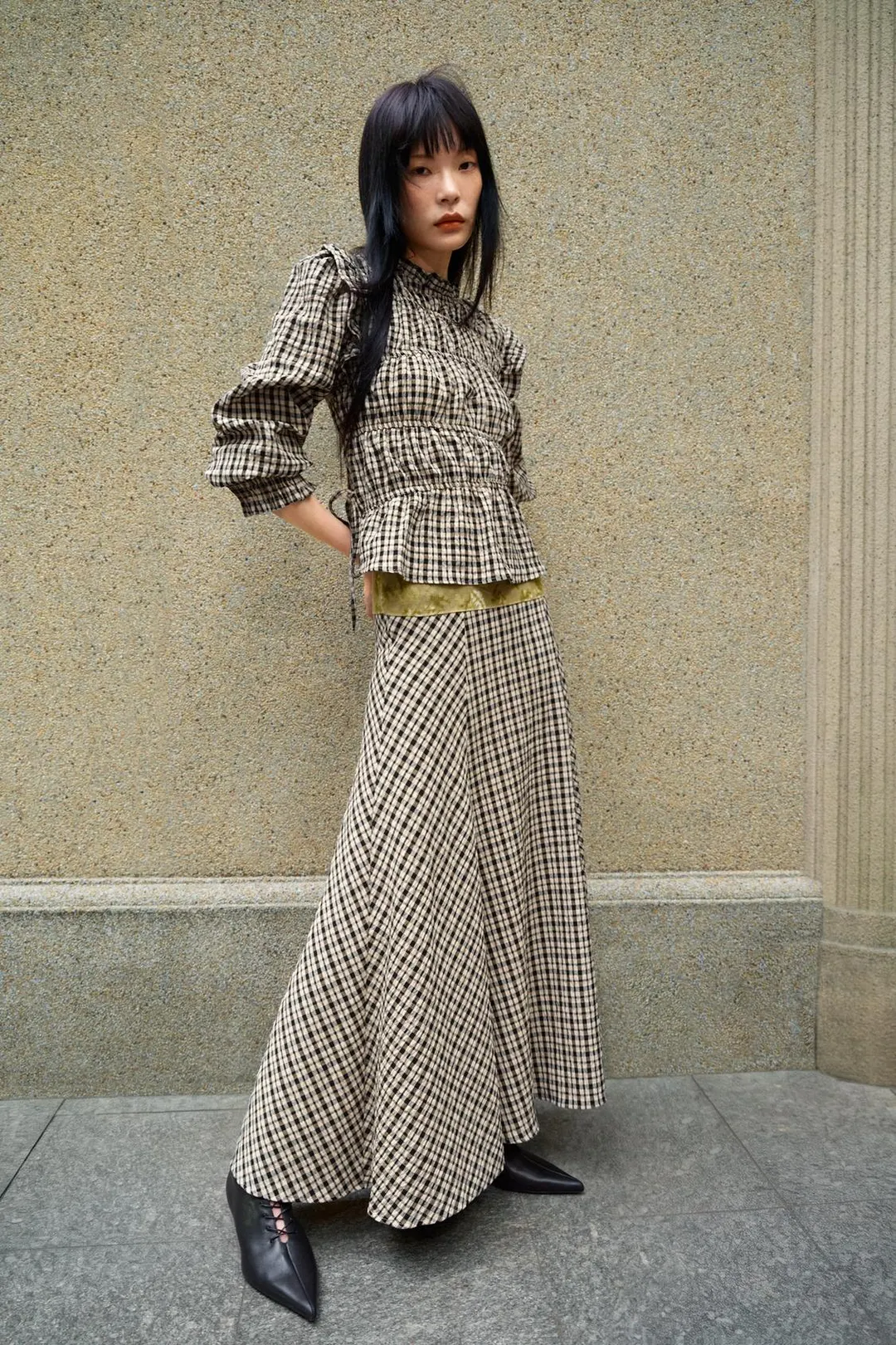 Юбка миди в клетку, Zara