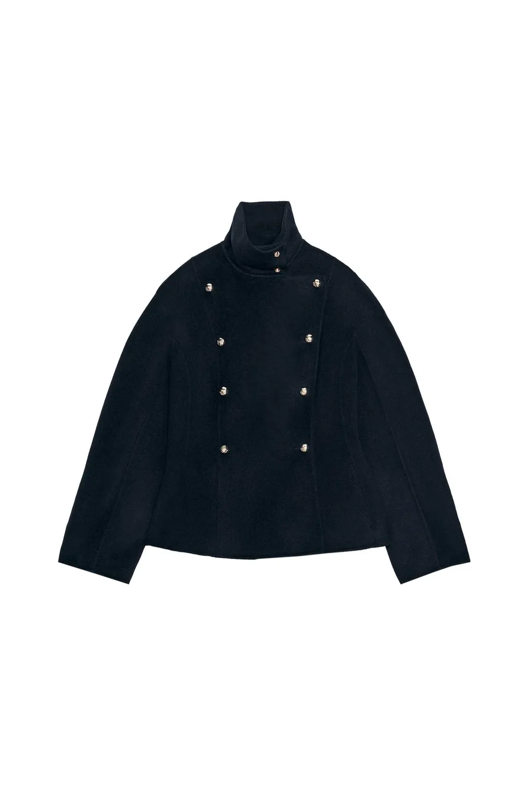 Куртка ZW Collection из смесовой шерсти на пуговицах, Zara