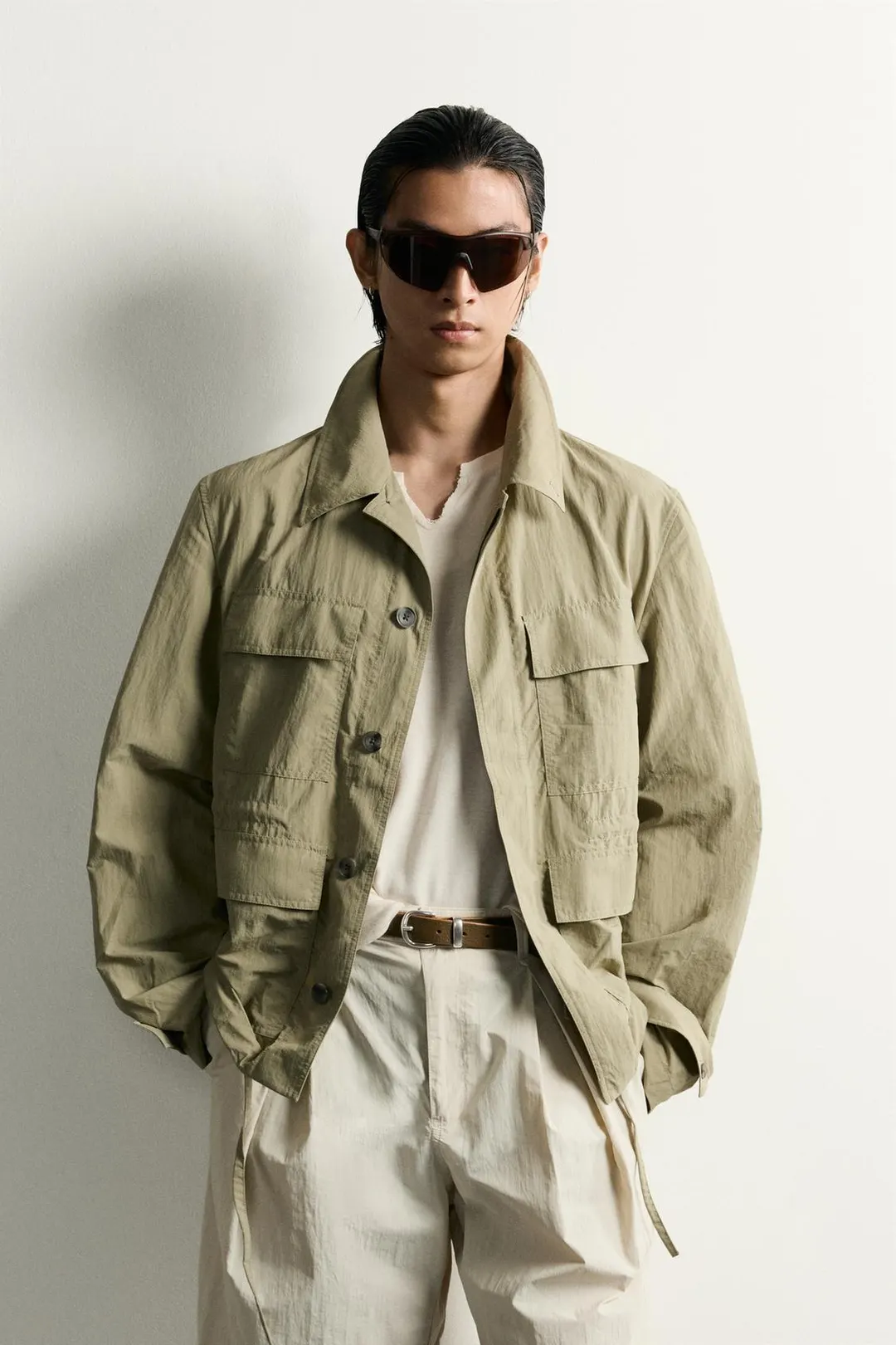 Парка свободного кроя с карманами, Zara