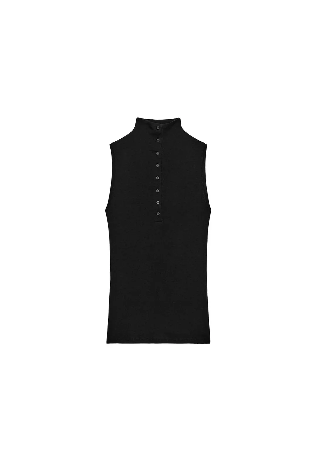 Топ с высоким воротником и пуговицами, Zara