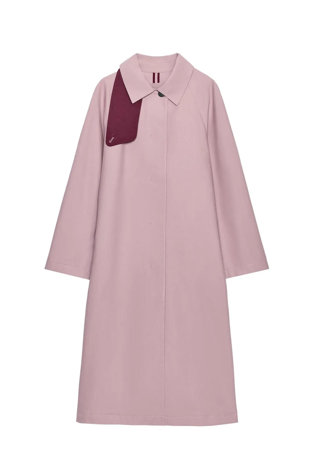 Тренч длинный двубортный ZW Collection, Zara