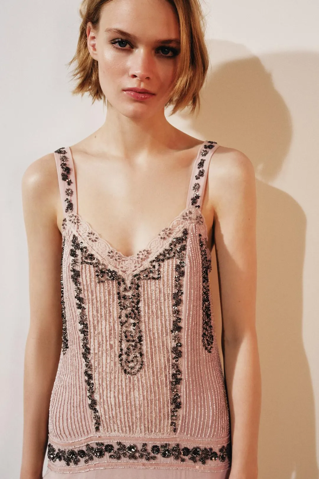 Платье со стразами ZW Collection, Zara