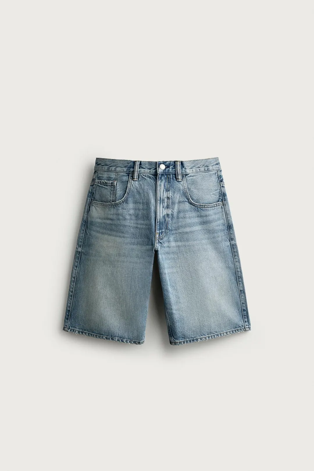 Джинсовые бермуды кроя багги, Zara