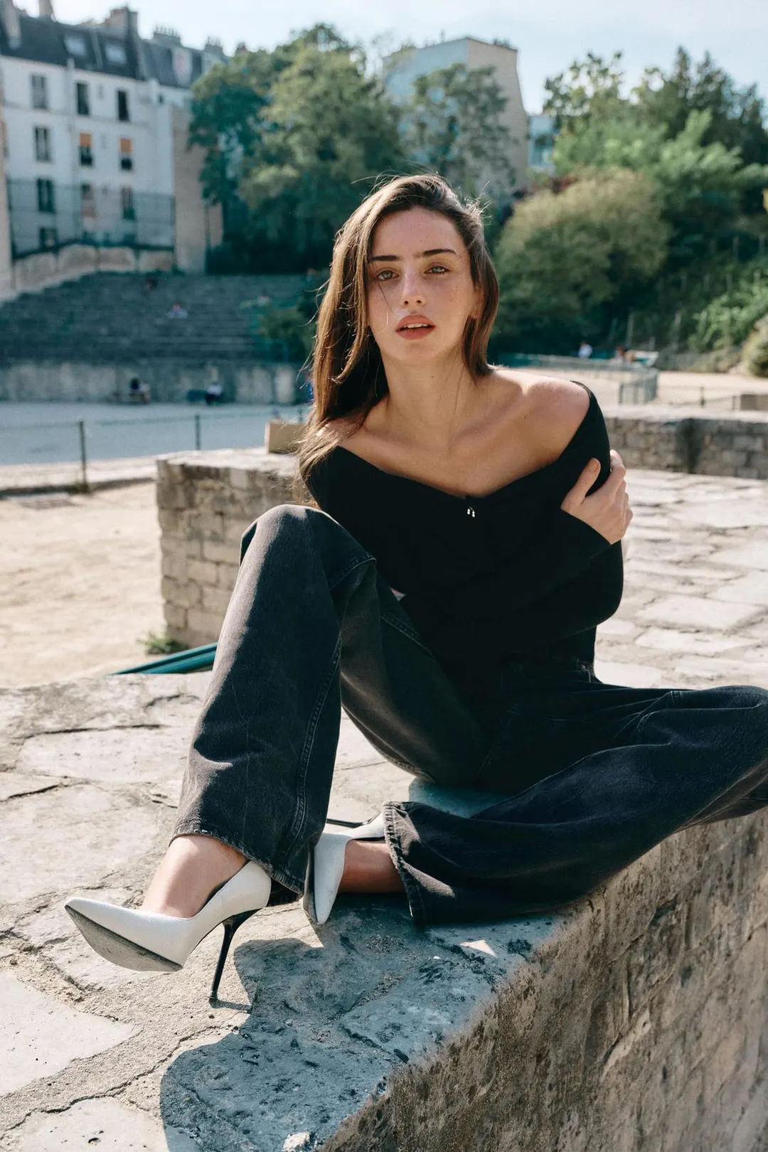 Туфли на каблуке с эффектом кракелюра, Zara