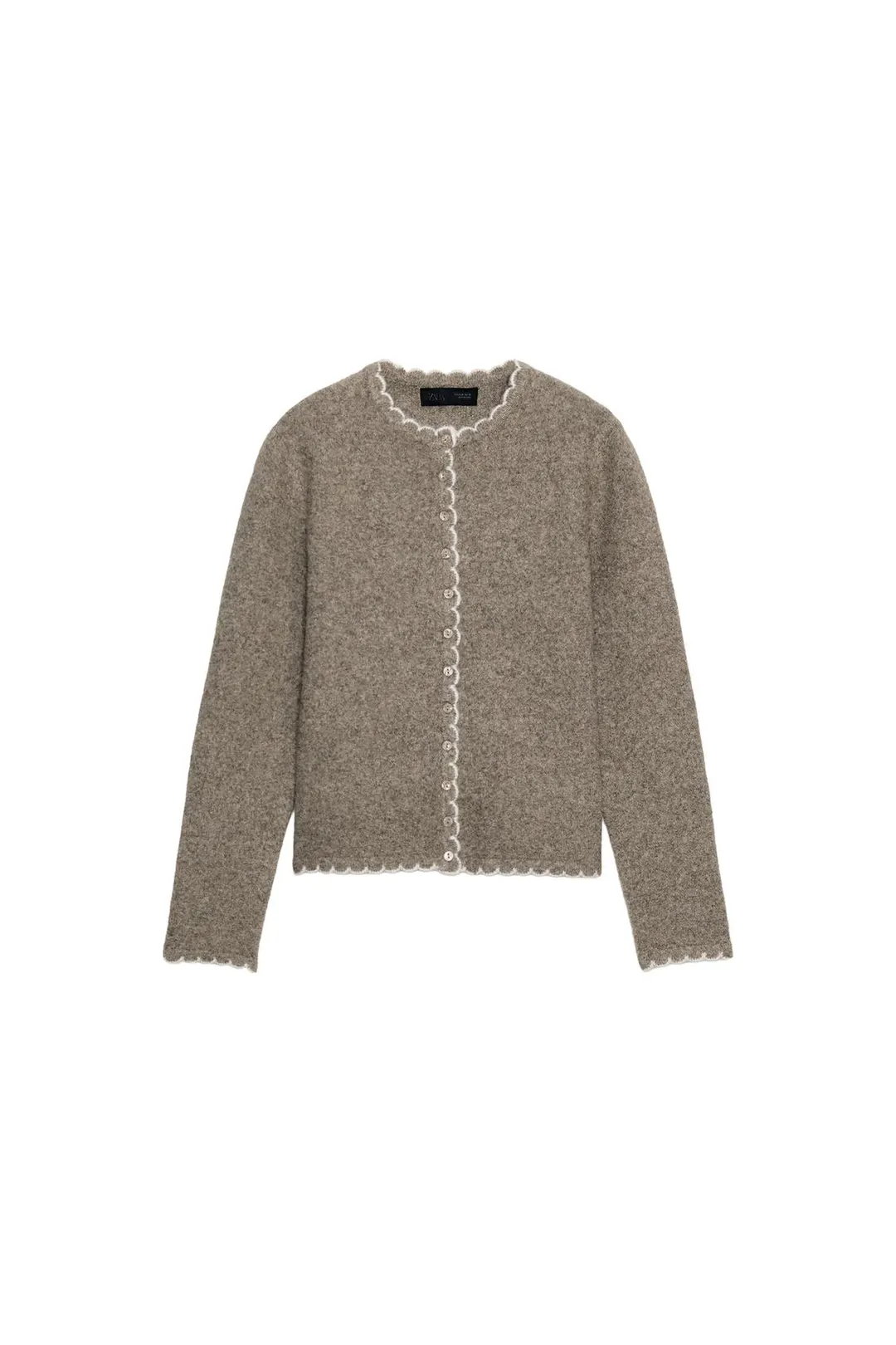 Кардиган с контрастной отделкой, Zara