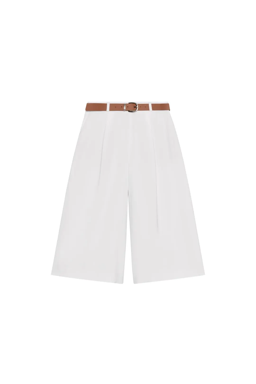 Удлиненные бермуды с поясом, Zara
