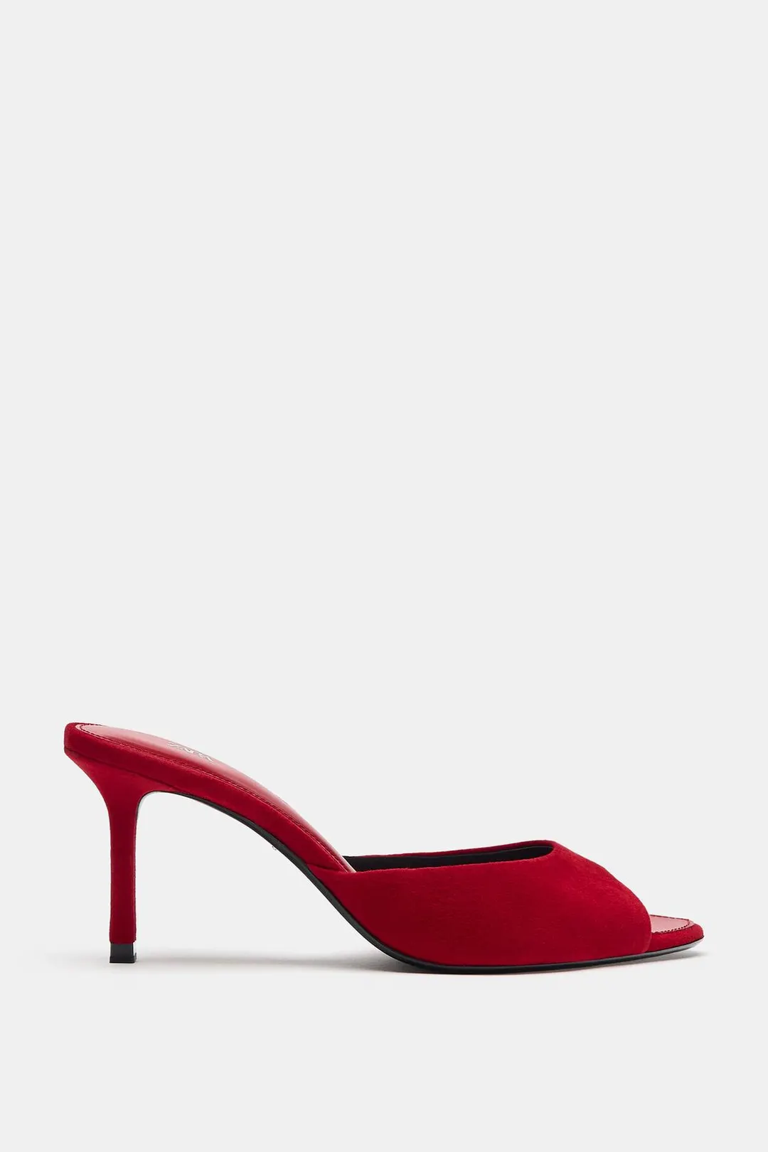 Мюли из замши на каблуке, Zara