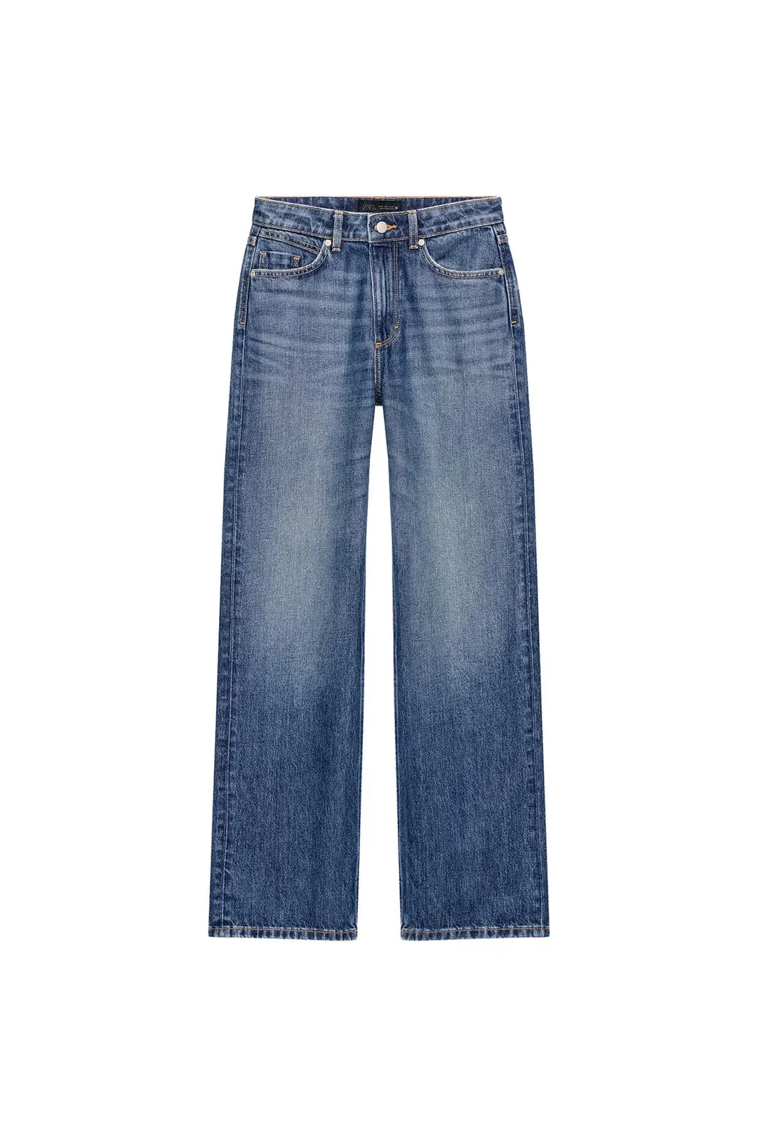 Джинсы классического кроя с высокой посадкой Z1975, Zara