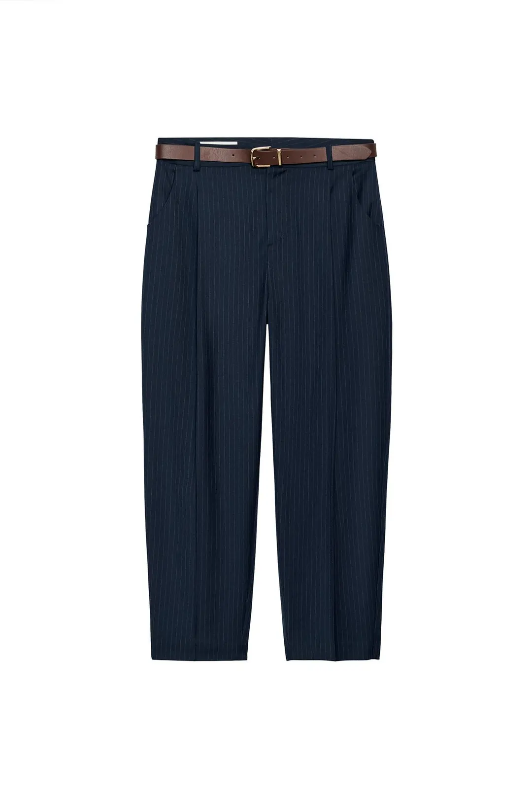 Укороченные брюки с поясом, Zara
